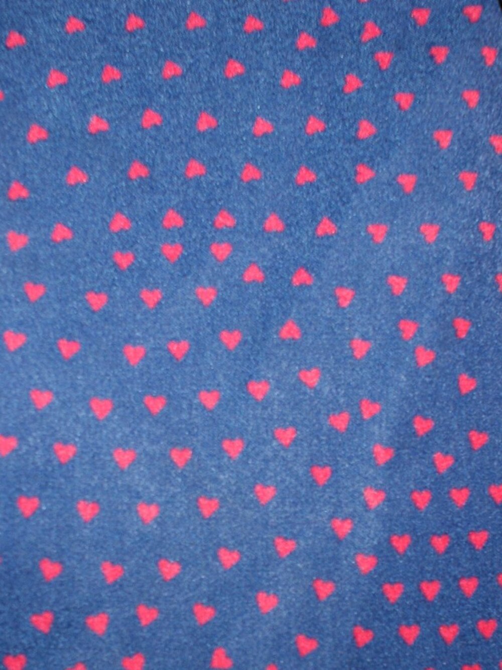 ModCloth blue blouse with small Red Hearts - XL - Picture 9 of 12